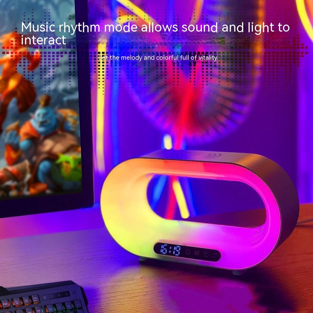 Premium Smart 3-in-1 Bedside Station - LED Night Light, Wireless Charger & Alarm Clock | Transform Your Nightstand