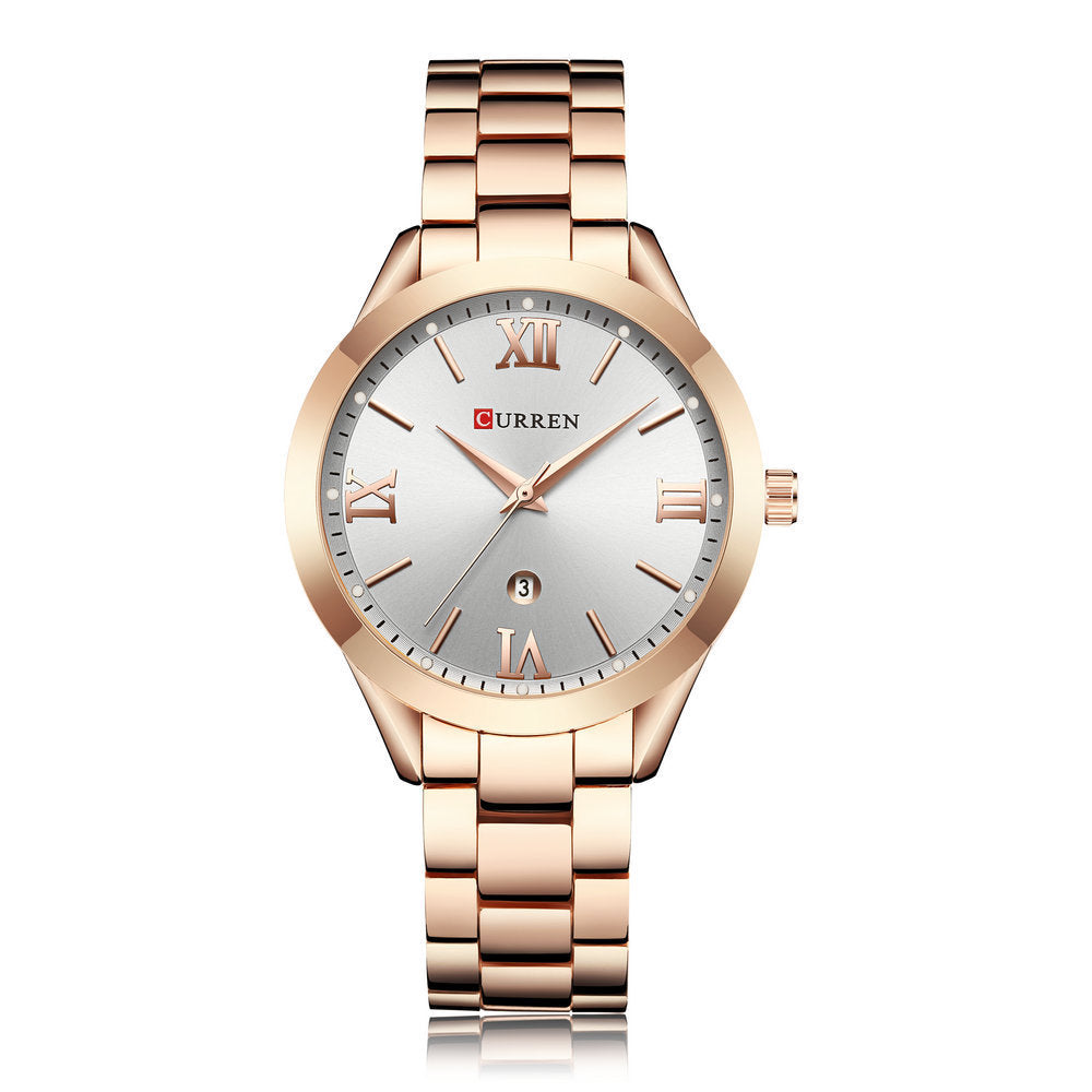 Rose Gold Quartz Watch for Women – Luxury Top Brand Female Wrist Watch & Girl Clock