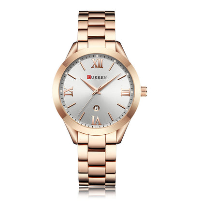 Rose Gold Quartz Watch for Women – Luxury Top Brand Female Wrist Watch & Girl Clock