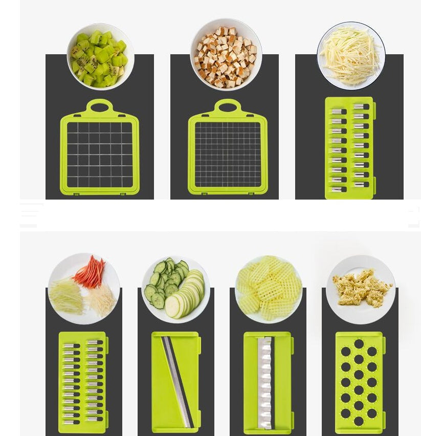 Professional 12-in-1 Vegetable Cutter & Mandoline Slicer | Restaurant-Quality Kitchen Tool