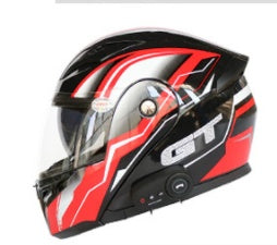 Premium Bluetooth Motorcycle Helmet - Advanced Wireless Communication System with Built-in FM Radio & Audio