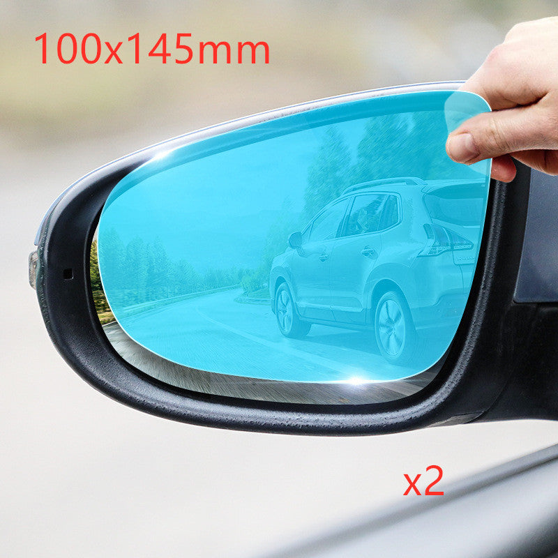 Premium Car Rearview Mirror Rainproof Film - Crystal Clear Anti-Fog Protection for Safe Driving