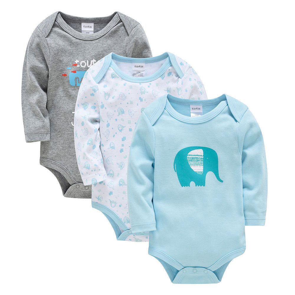 Long Sleeve Baby Clothes – Cartoon Newborn Clothes, Soft Cotton Baby Onesie, Baby Apparel for Boys and Girls