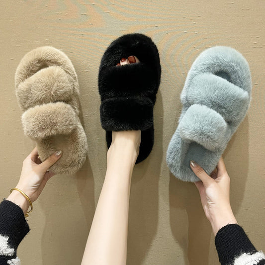 Soft and Fluffy Fuzzy Slippers for Women – Cozy House Shoes for Bedroom Comfort