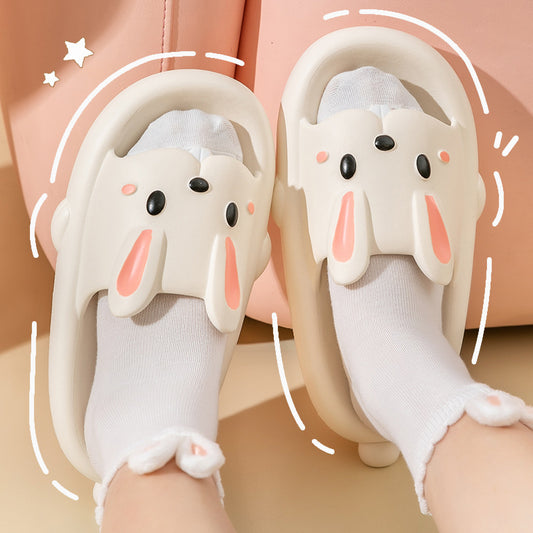 Cute Rabbit Slippers for Kids & Women – Summer Home and Bathroom Slippers