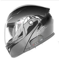 Premium Bluetooth Motorcycle Helmet - Advanced Wireless Communication System with Built-in FM Radio & Audio