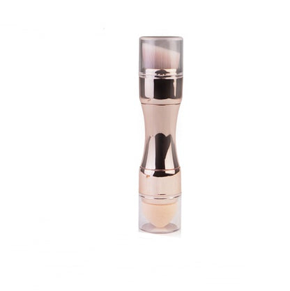 Professional 4-in-1 Makeup Brush Set – Ultra-Portable Beauty Tool for Flawless Application Anywhere