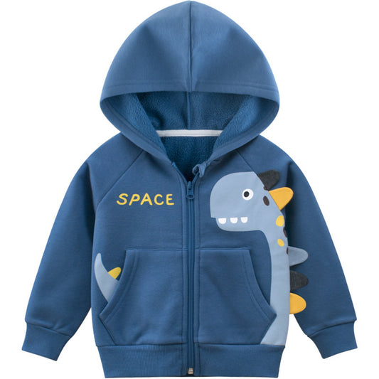 Children’s Fleece Jacket Sweater – Soft and Warm Baby Boy Clothes for Autumn & Winter