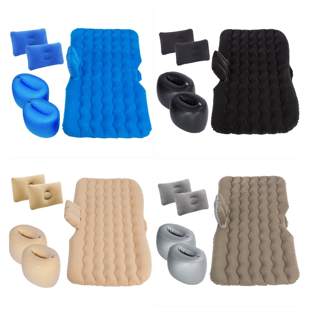 Premium Inflatable Car Air Mattress - Luxury Travel Bed with Pillows for Ultimate Comfort on Road Trips & Camping