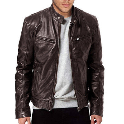 Slim Fit Leather Jacket for Men – Stylish and Trendy Leather Outerwear