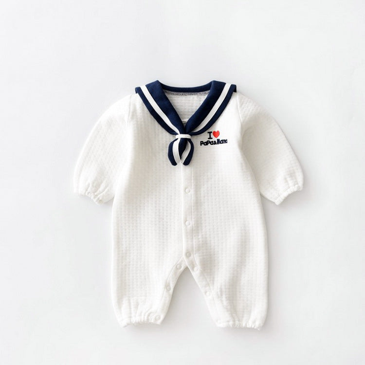 Navy Style Baby Onesies – Stylish Newborn Clothes for Boys & Girls, Soft Cotton Infant Bodysuit