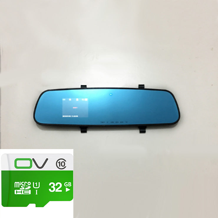 1080P HD Rearview Mirror Dash Cam – Wide-Angle Driving Recorder with Loop Recording & Night Vision