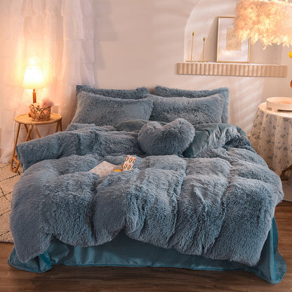 Premium Luxury Fleece Duvet Cover Set - Ultra-Plush Winter Bedding Collection for Ultimate Comfort