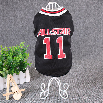 Premium Sports Dog Vest - Stylish Soccer-Themed Pet Apparel for Spring & Summer