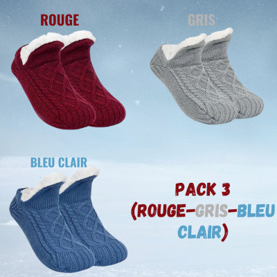 Winter Woolen Socks for Women – Thick, Warm Non-Slip Foot Warmers & Bedroom Slippers