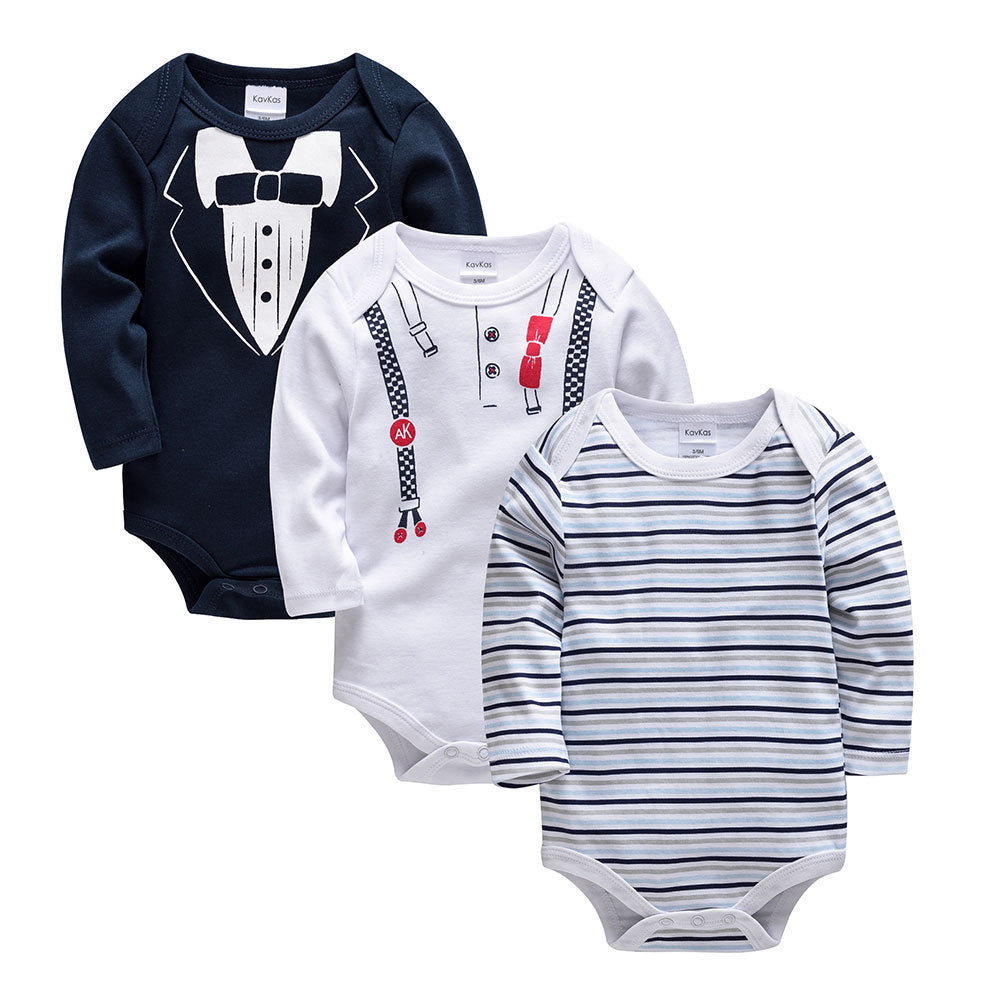Long Sleeve Baby Clothes – Cartoon Newborn Clothes, Soft Cotton Baby Onesie, Baby Apparel for Boys and Girls