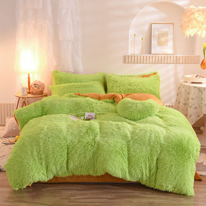 Premium Luxury Fleece Duvet Cover Set - Ultra-Plush Winter Bedding Collection for Ultimate Comfort
