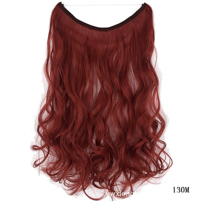 Premium 22-Inch Invisible Wire Hair Extensions - Silky Straight Synthetic Hairpieces | 13 Styles