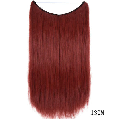 Premium 22-Inch Invisible Wire Hair Extensions - Silky Straight Synthetic Hairpieces | 13 Styles