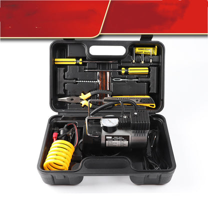 Professional Electric Tire Repair Kit - Complete Portable Emergency Tool Box for Instant Car Tire Fixes