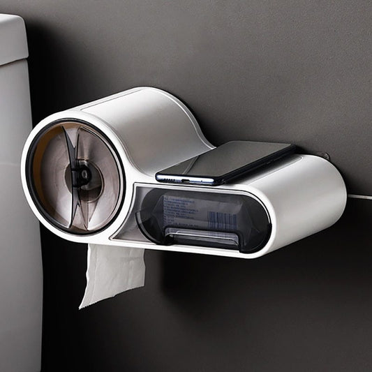 Premium Bathroom Toilet Paper Holder - Elegant Wall-Mount Storage Solution for Modern Bathrooms