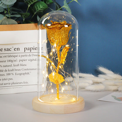 Premium Eternal Rose with LED Light - Enchanted Glass Dome | Perfect Romantic Gift That Lasts Forever