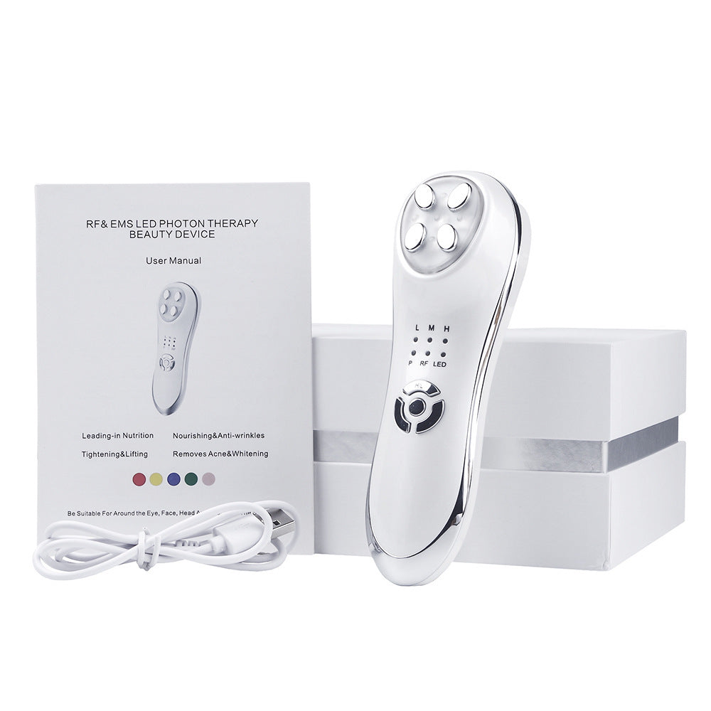 Professional 5-in-1 LED Anti-Aging Device – Advanced Skin Tightening & Rejuvenation System for Youthful Radiance
