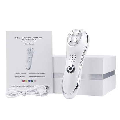 Professional 5-in-1 LED Anti-Aging Device – Advanced Skin Tightening & Rejuvenation System for Youthful Radiance