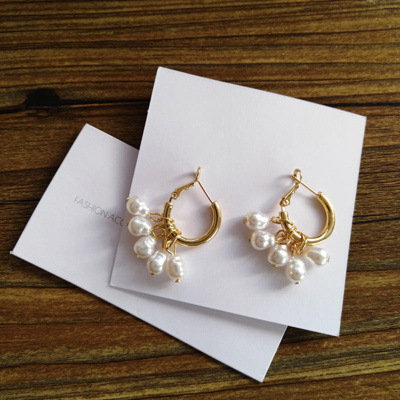 Pearl Tassel Earrings - Simple and Elegant