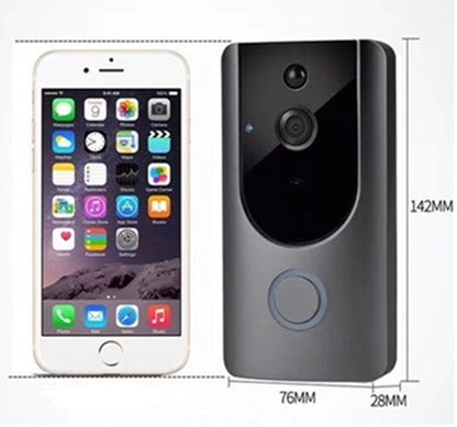 Smart WiFi Video Doorbell Camera – Visual Intercom, Night Vision, and Wireless Security Camera with Chime
