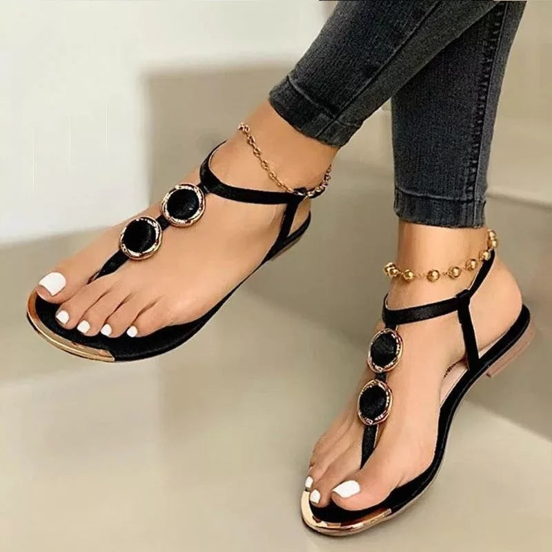 Women's Flat Sandals – Comfortable Summer Beach Shoes for Casual and Outdoor Wear