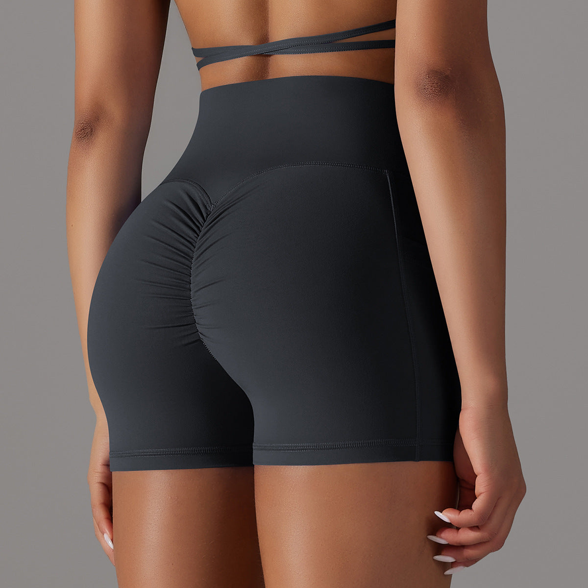Women's Yoga Shorts with Phone Pocket – Fitness Sports Pants for Comfortable Workouts & Activewear
