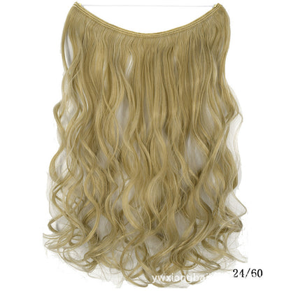 Premium 22-Inch Invisible Wire Hair Extensions - Silky Straight Synthetic Hairpieces | 13 Styles