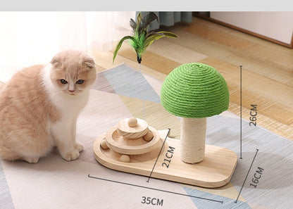 Premium Cat Activity Tree - Multi-Level Scratching Post with Interactive Sisal Ball Toys