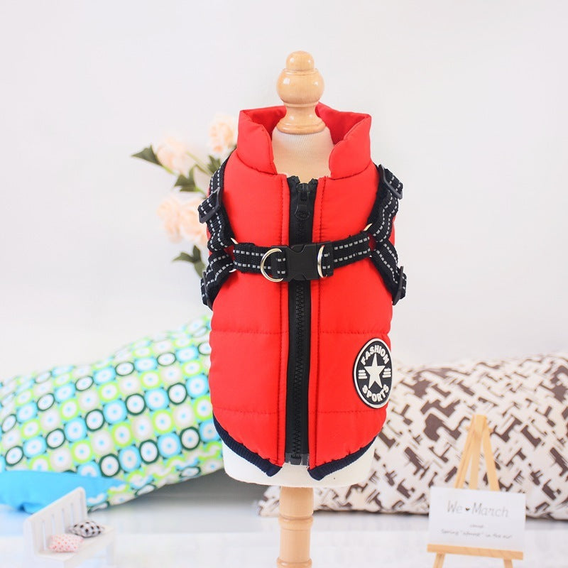 Premium Waterproof Winter Dog Coat with Built-In Harness - All-Weather Protection for All Breeds