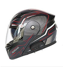 Premium Bluetooth Motorcycle Helmet - Advanced Wireless Communication System with Built-in FM Radio & Audio