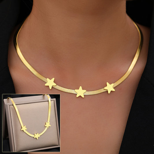 Stainless Steel Gothic Statement Necklace for Women