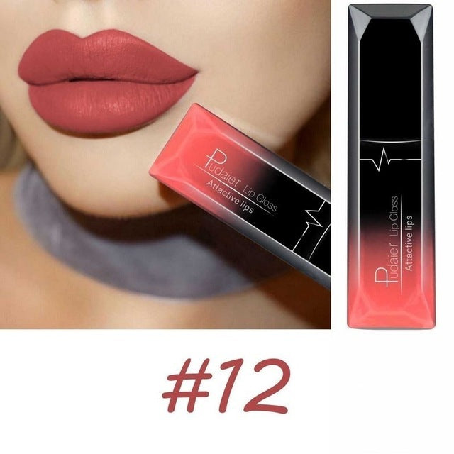 Professional Matte Lip Gloss Collection – 21 Bold Colors, Long-Lasting Waterproof Formula for Perfect Lips