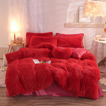 Premium Luxury Fleece Duvet Cover Set - Ultra-Plush Winter Bedding Collection for Ultimate Comfort