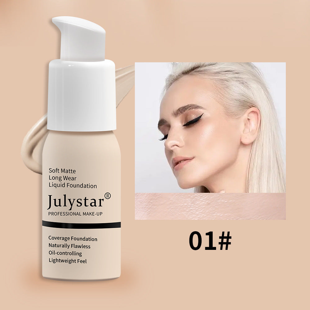 Premium Liquid Foundation - Waterproof Long-Lasting Concealer | Full Coverage Makeup in 10 Shades