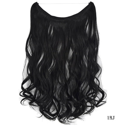 Premium 22-Inch Invisible Wire Hair Extensions - Silky Straight Synthetic Hairpieces | 13 Styles