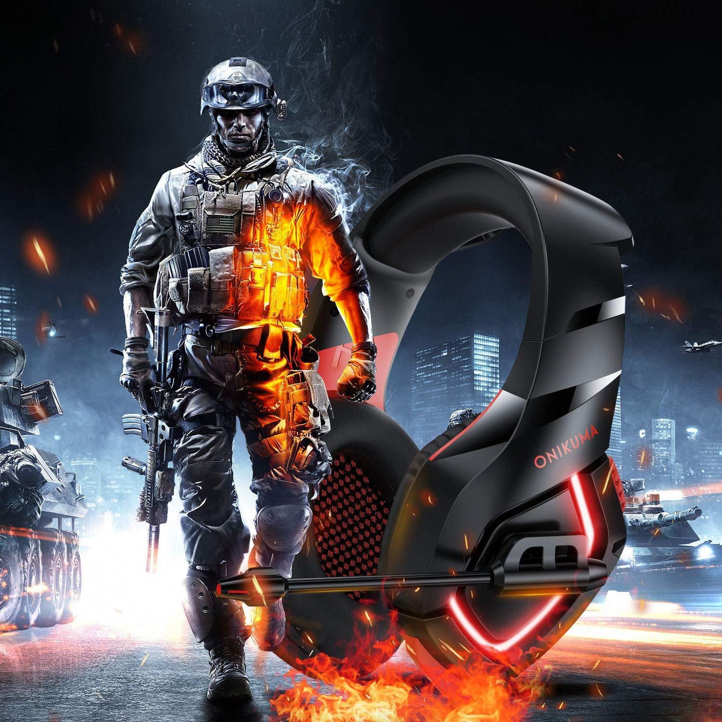 High-Performance Gaming Headset – Wired/Wireless, Noise-Canceling, Comfortable Design for PC, Xbox, and PlayStation
