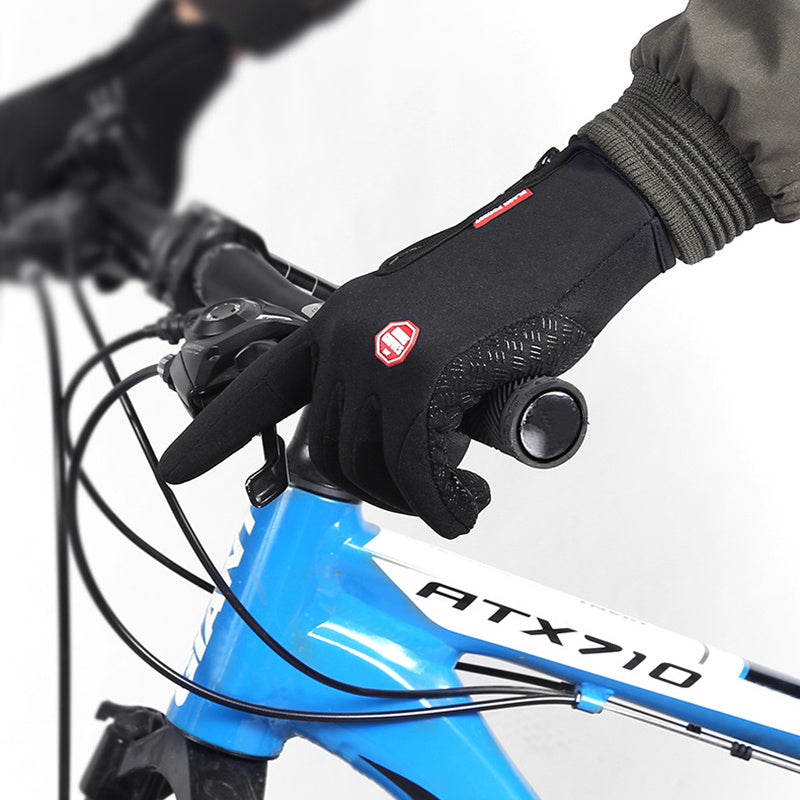 Premium Winter Motorcycle Gloves - Waterproof Touchscreen Compatible with Fleece Lining for Ultimate Warmth & Control