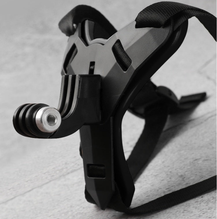 Universal Action Camera Helmet Mount - Professional Motorcycle & Bike Chin Bracket for GoPro Hero & DJI