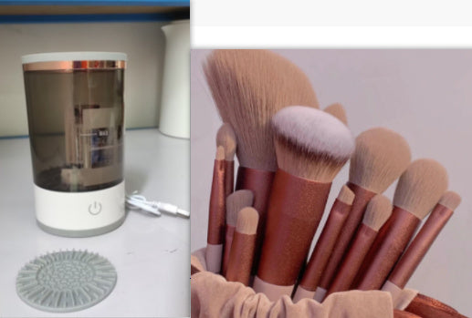 Electric Makeup Brush Cleaner - USB Rechargeable Automatic Cosmetic Brush Cleaning Tool