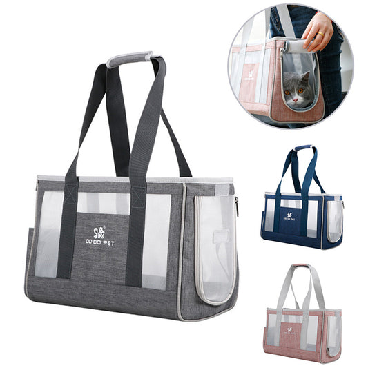 Premium Breathable Pet Carrier Backpack - Large Capacity Travel Bag for Dogs & Cats with Comfort Features