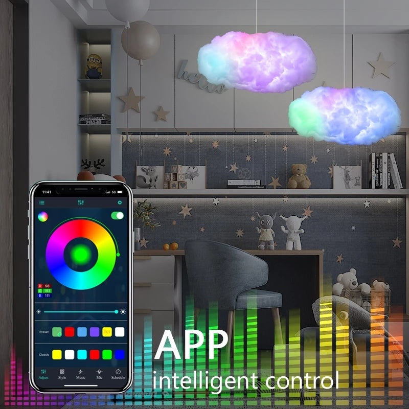Premium Smart Cloud Light - 3D RGBIC Music Sync with App Control | Transform Any Room Into a Sky
