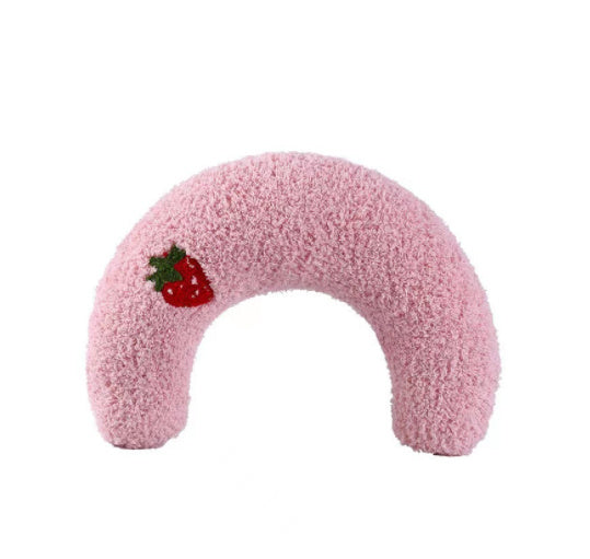 Premium U-Shaped Pet Neck Pillow - Ergonomic Sleep Support for Cats & Small Dogs