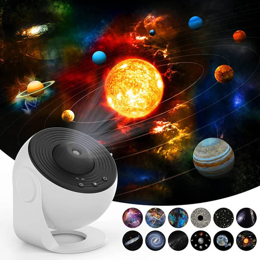 360° Rotate Galaxy Projector – Starry Sky & Planetarium Night Light for Kids Bedroom, Valentine’s Day Gift & Wedding Décor