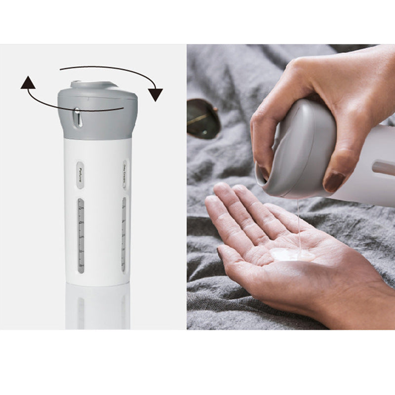 Premium 4-in-1 Travel Toiletry Organizer – TSA-Approved Leakproof Dispenser System for Stress-Free Travel